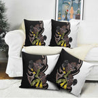 New Zealand Valentines Day Pillow Cover Piwakawaka Lovers Maori Koru Tattoo - Aussie Hoodie