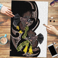 New Zealand Valentines Day Puzzle Piwakawaka Lovers Maori Koru Tattoo - Aussie Hoodie