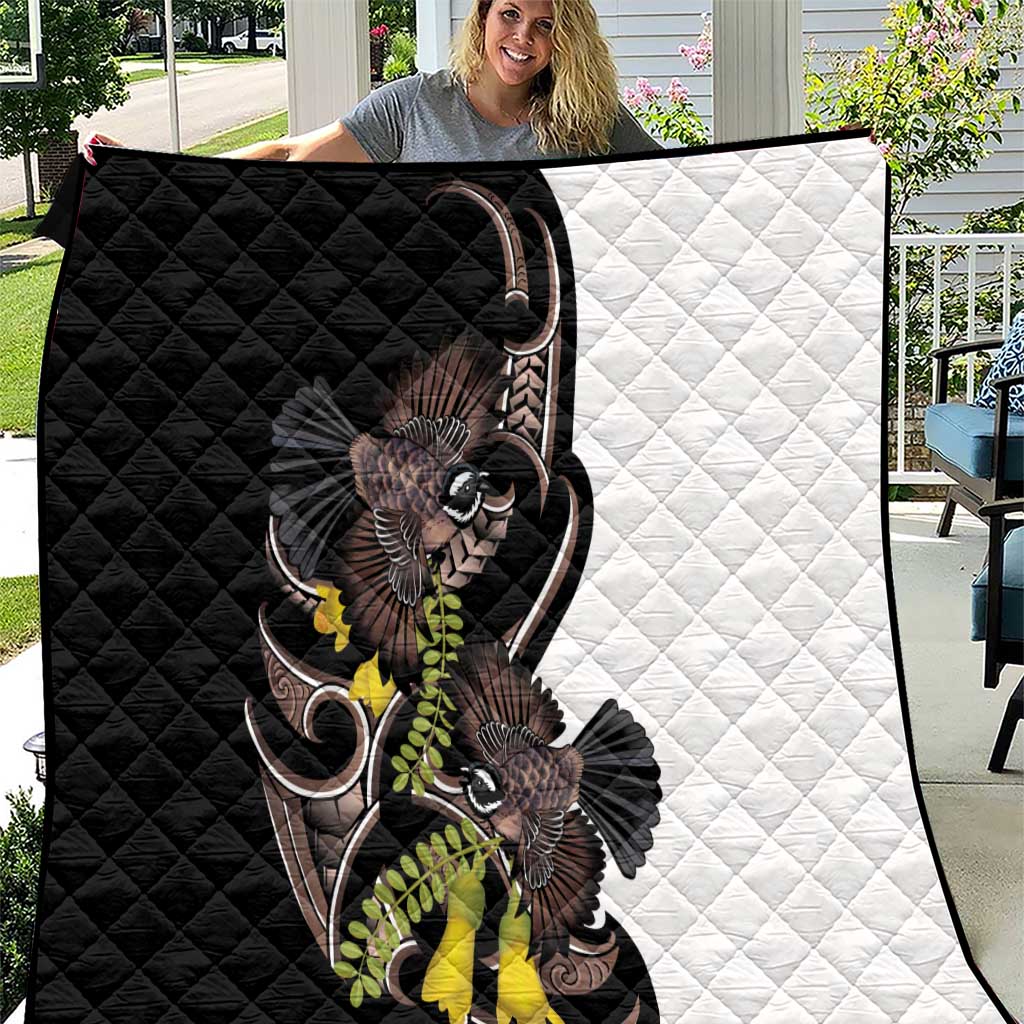 New Zealand Valentines Day Quilt Piwakawaka Lovers Maori Koru Tattoo - Aussie Hoodie