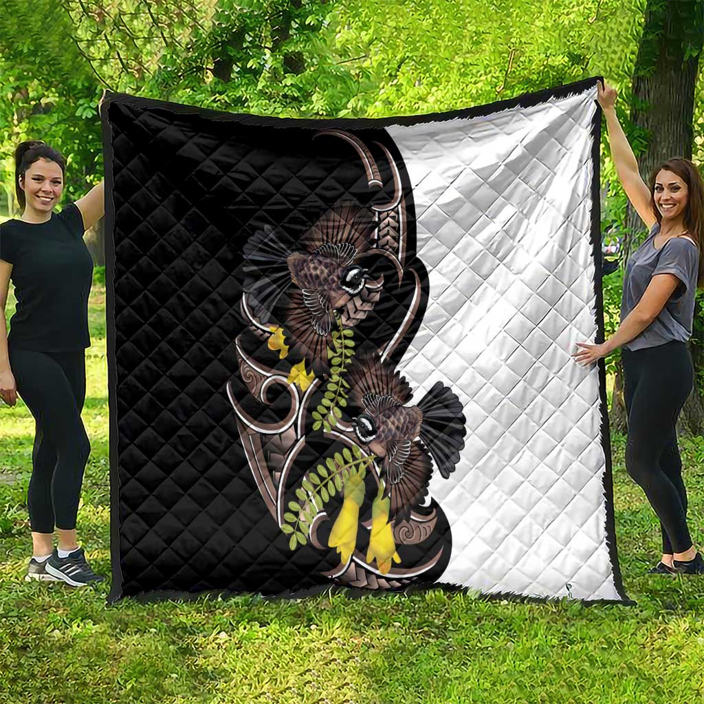 New Zealand Valentines Day Quilt Piwakawaka Lovers Maori Koru Tattoo - Aussie Hoodie