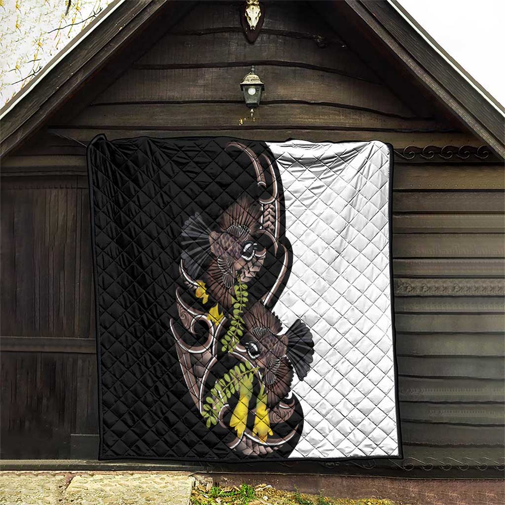 New Zealand Valentines Day Quilt Piwakawaka Lovers Maori Koru Tattoo - Aussie Hoodie