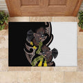 New Zealand Valentines Day Rubber Doormat Piwakawaka Lovers Maori Koru Tattoo - Aussie Hoodie
