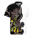 New Zealand Valentines Day Rugby Jersey Piwakawaka Lovers Maori Koru Tattoo - Aussie Hoodie