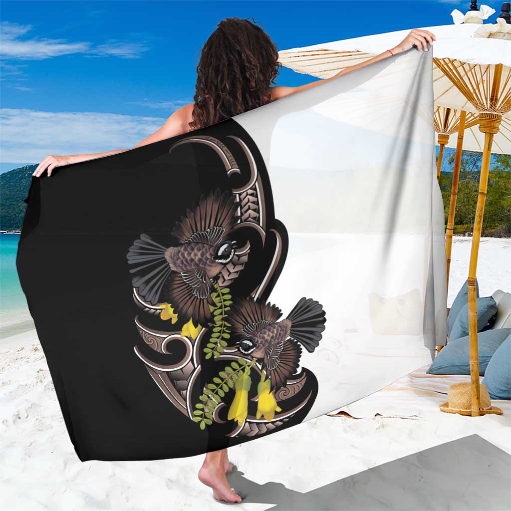 New Zealand Valentines Day Sarong Piwakawaka Lovers Maori Koru Tattoo - Aussie Hoodie