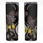New Zealand Valentines Day Skinny Tumbler Piwakawaka Lovers Maori Koru Tattoo - Aussie Hoodie