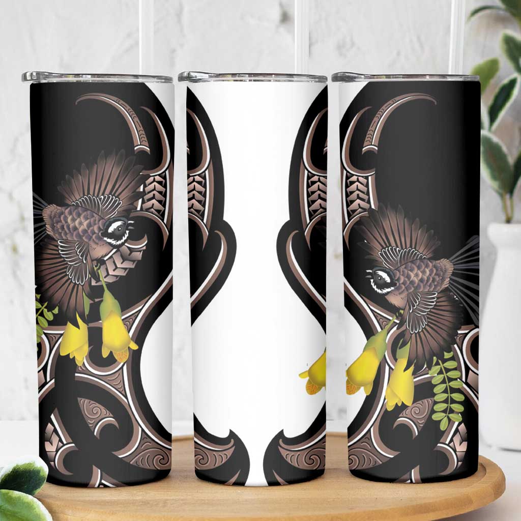 New Zealand Valentines Day Skinny Tumbler Piwakawaka Lovers Maori Koru Tattoo - Aussie Hoodie