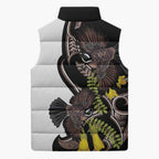 New Zealand Valentines Day Sleeveless Puffer Jacket Piwakawaka Lovers Maori Koru Tattoo - Aussie Hoodie