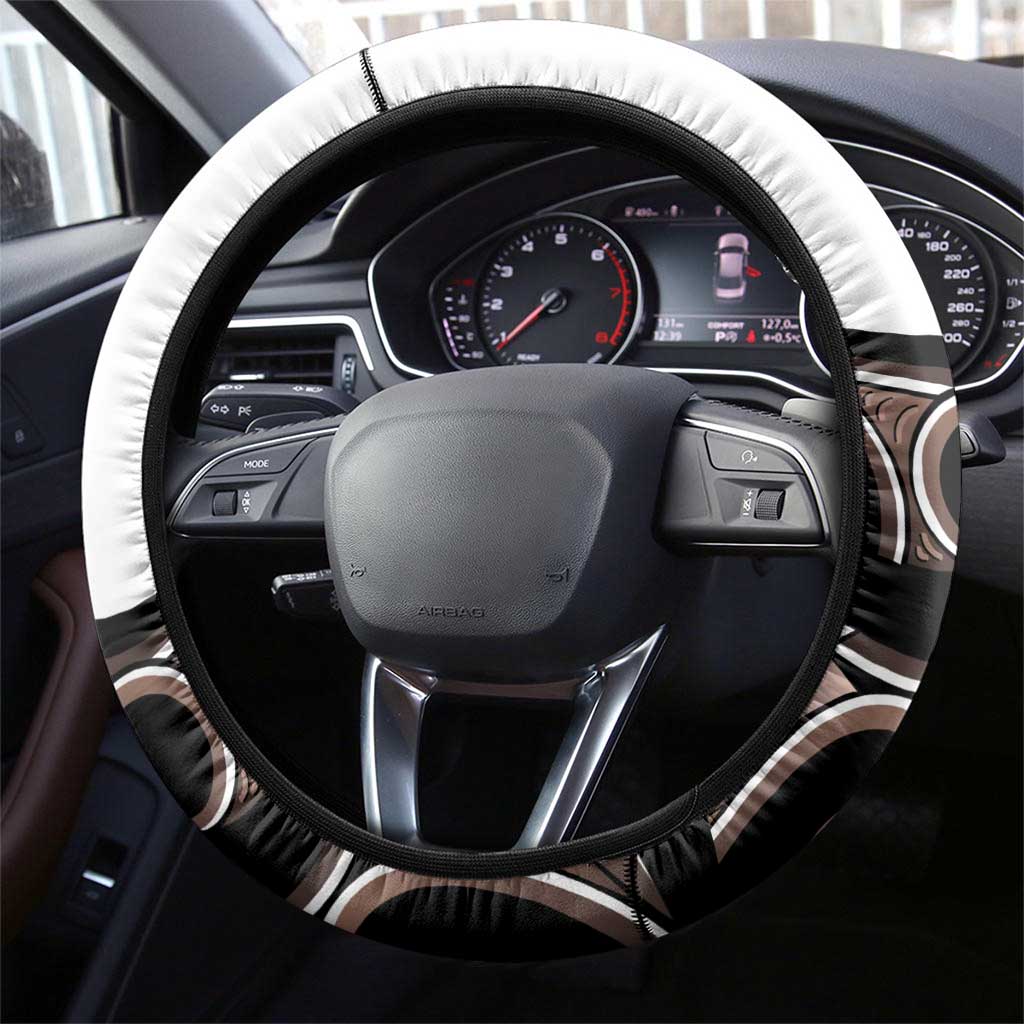 New Zealand Valentines Day Steering Wheel Cover Piwakawaka Lovers Maori Koru Tattoo - Aussie Hoodie