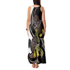 New Zealand Valentines Day Tank Maxi Dress Piwakawaka Lovers Maori Koru Tattoo - Aussie Hoodie