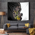 New Zealand Valentines Day Tapestry Piwakawaka Lovers Maori Koru Tattoo - Aussie Hoodie