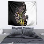 New Zealand Valentines Day Tapestry Piwakawaka Lovers Maori Koru Tattoo - Aussie Hoodie