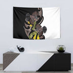 New Zealand Valentines Day Tapestry Piwakawaka Lovers Maori Koru Tattoo - Aussie Hoodie