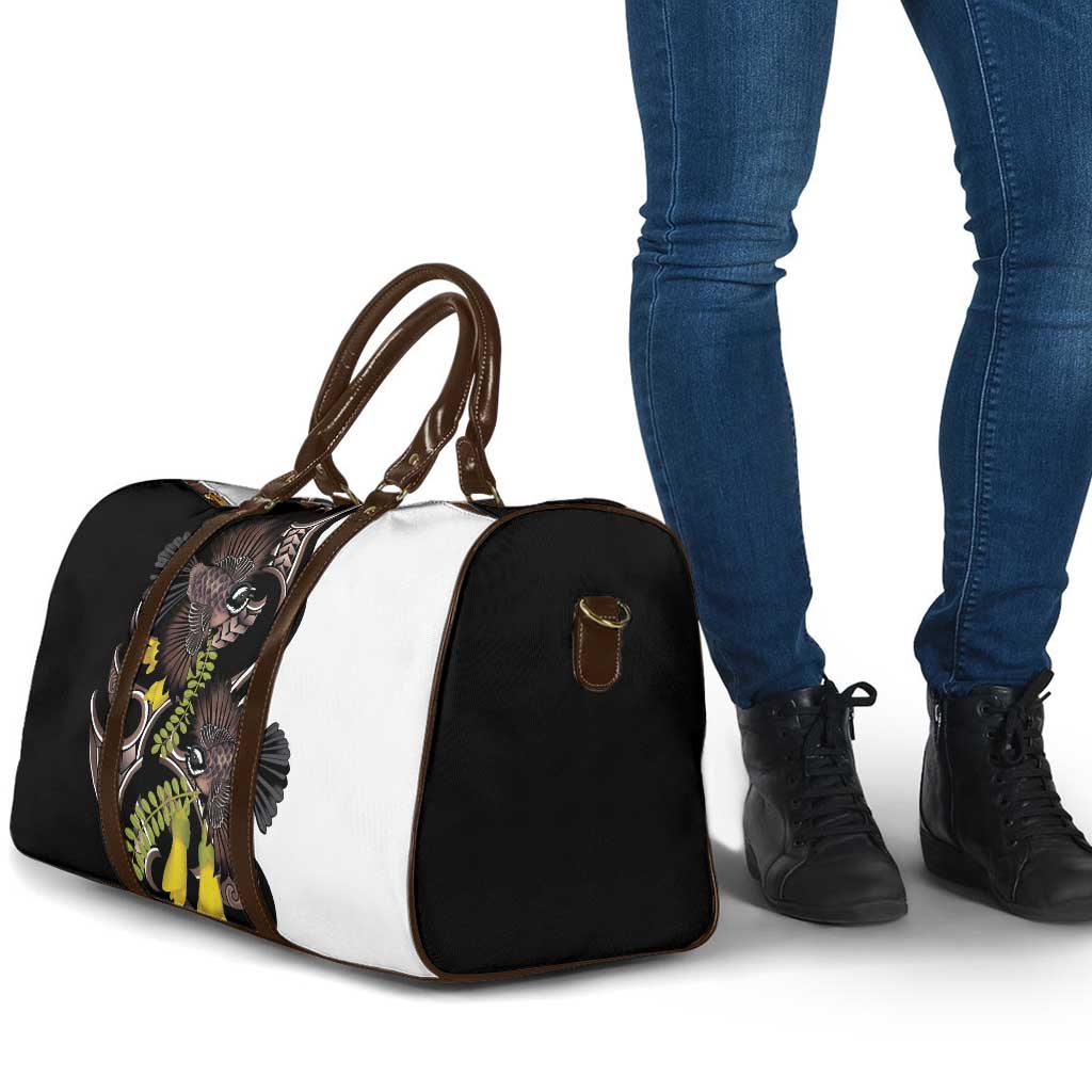 New Zealand Valentines Day Travel Bag Piwakawaka Lovers Maori Koru Tattoo - Aussie Hoodie