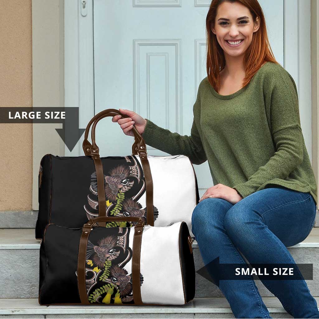 New Zealand Valentines Day Travel Bag Piwakawaka Lovers Maori Koru Tattoo - Aussie Hoodie