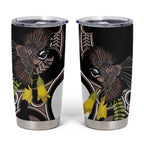New Zealand Valentines Day Tumbler Cup Piwakawaka Lovers Maori Koru Tattoo - Aussie Hoodie