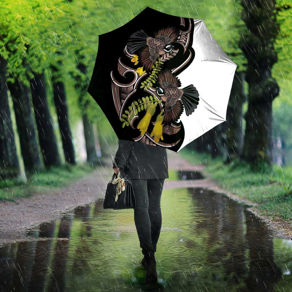 New Zealand Valentines Day Umbrella Piwakawaka Lovers Maori Koru Tattoo - Aussie Hoodie