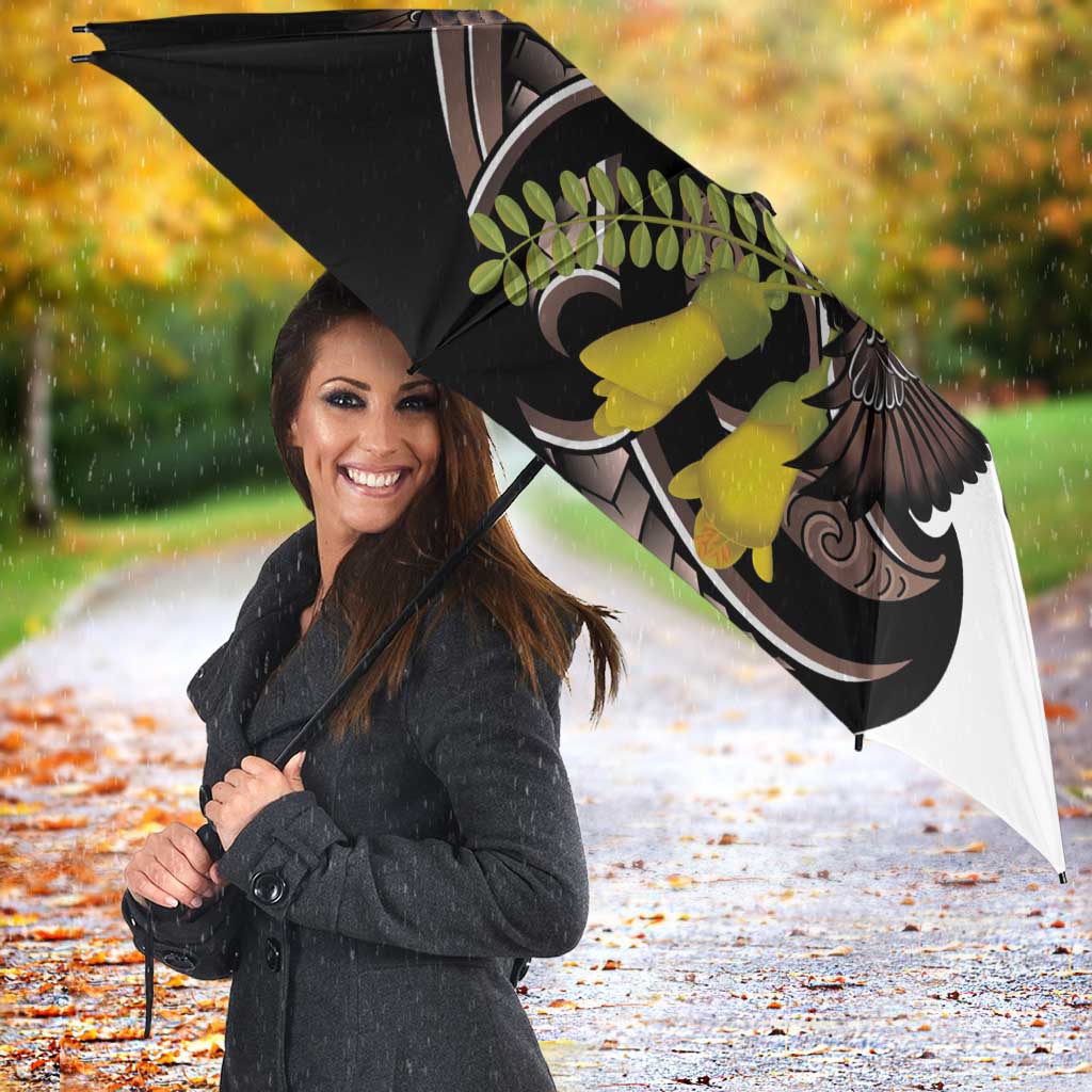 New Zealand Valentines Day Umbrella Piwakawaka Lovers Maori Koru Tattoo - Aussie Hoodie