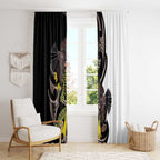 New Zealand Valentines Day Window Curtain Piwakawaka Lovers Maori Koru Tattoo - Aussie Hoodie