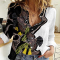 New Zealand Valentines Day Women Casual Shirt Piwakawaka Lovers Maori Koru Tattoo - Aussie Hoodie