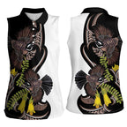 New Zealand Valentines Day Women Sleeveless Polo Shirt Piwakawaka Lovers Maori Koru Tattoo - Aussie Hoodie