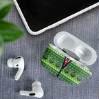 Raiders Rugby Christmas AirPods Case Merry Xmas Canberra Cardigan Style - Aussie Hoodie