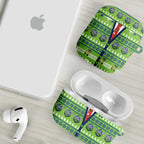 Raiders Rugby Christmas AirPods Case Merry Xmas Canberra Cardigan Style - Aussie Hoodie