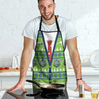 Raiders Rugby Christmas Apron Merry Xmas Canberra Cardigan Style - Aussie Hoodie