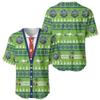 Raiders Rugby Christmas Baseball Jersey Merry Xmas Canberra Cardigan Style - Aussie Hoodie