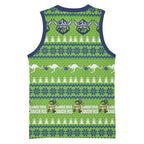 Raiders Rugby Christmas Basketball Jersey Merry Xmas Canberra Cardigan Style - Aussie Hoodie