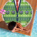Raiders Rugby Christmas Beach Blanket Merry Xmas Canberra Cardigan Style - Aussie Hoodie