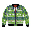 Raiders Rugby Christmas Bomber Jacket Merry Xmas Canberra Cardigan Style - Aussie Hoodie