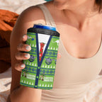 Raiders Rugby Christmas 4 in 1 Can Cooler Tumbler Merry Xmas Canberra Cardigan Style - Aussie Hoodie