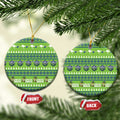 Raiders Rugby Christmas Ceramic Ornament Merry Xmas Canberra Cardigan Style - Aussie Hoodie