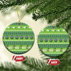 Raiders Rugby Christmas Ceramic Ornament Merry Xmas Canberra Cardigan Style - Aussie Hoodie