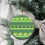 Raiders Rugby Christmas Ceramic Ornament Merry Xmas Canberra Cardigan Style - Aussie Hoodie