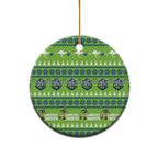 Raiders Rugby Christmas Ceramic Ornament Merry Xmas Canberra Cardigan Style - Aussie Hoodie