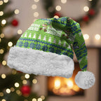Raiders Rugby Christmas Santa Hat Merry Xmas Canberra Cardigan Style - Aussie Hoodie
