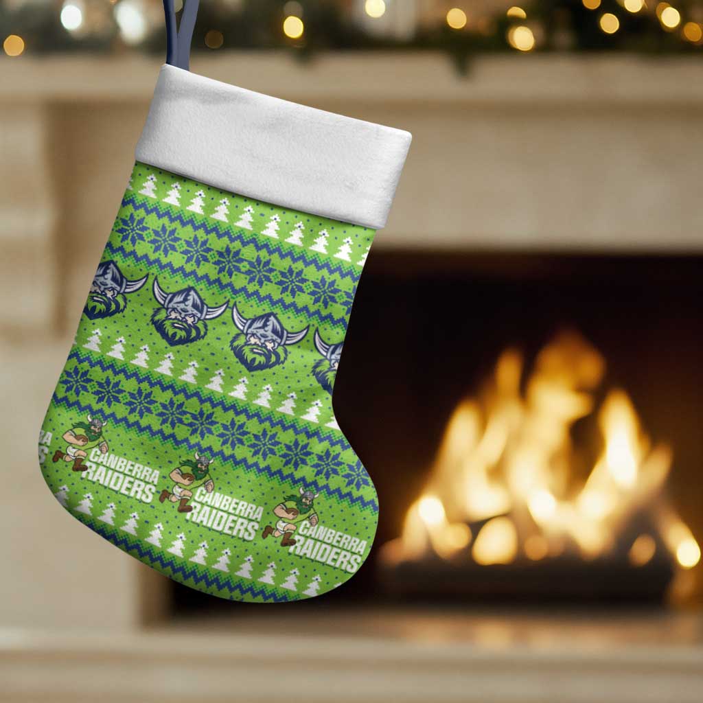 Raiders Rugby Christmas Stocking Merry Xmas Canberra Cardigan Style - Aussie Hoodie