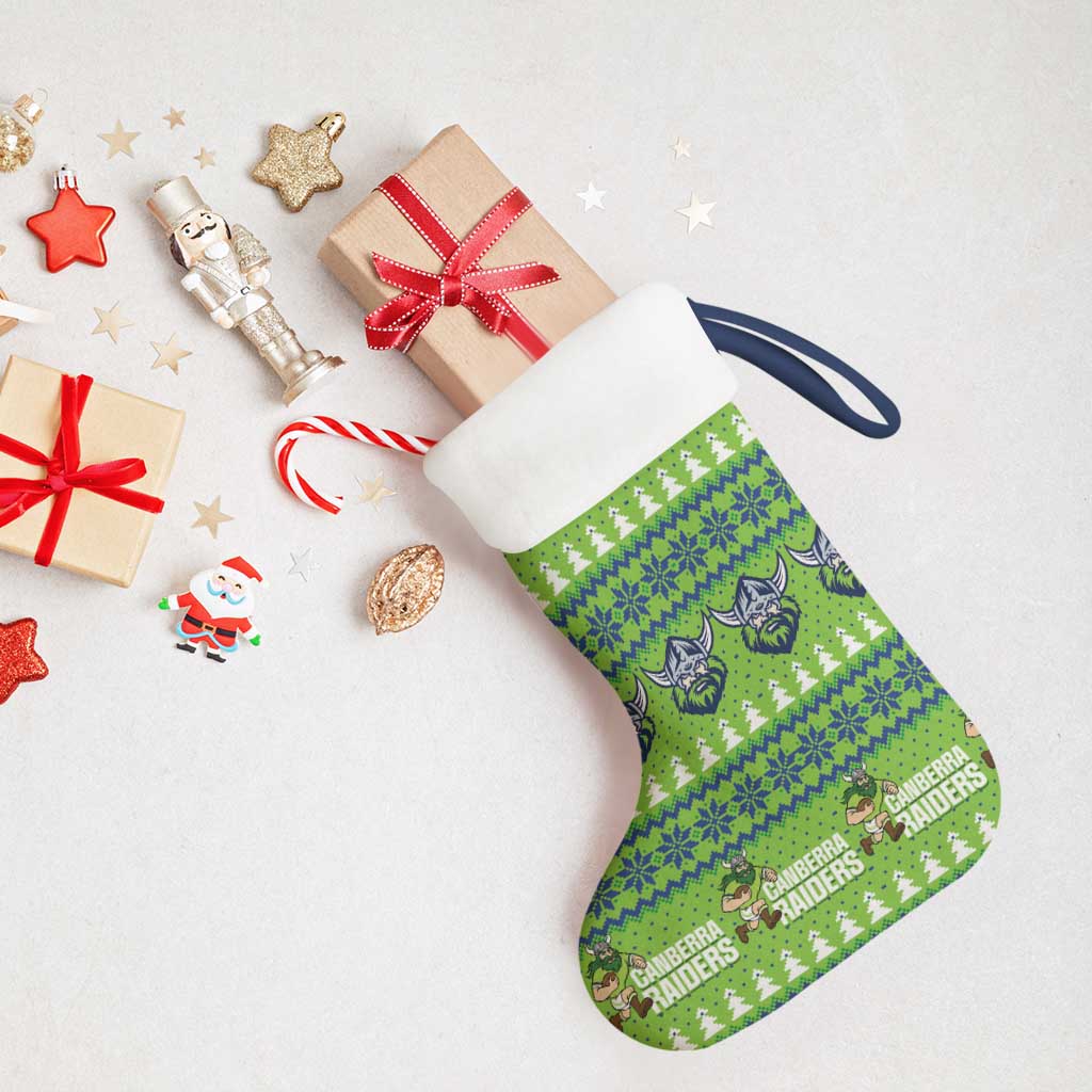 Raiders Rugby Christmas Stocking Merry Xmas Canberra Cardigan Style - Aussie Hoodie