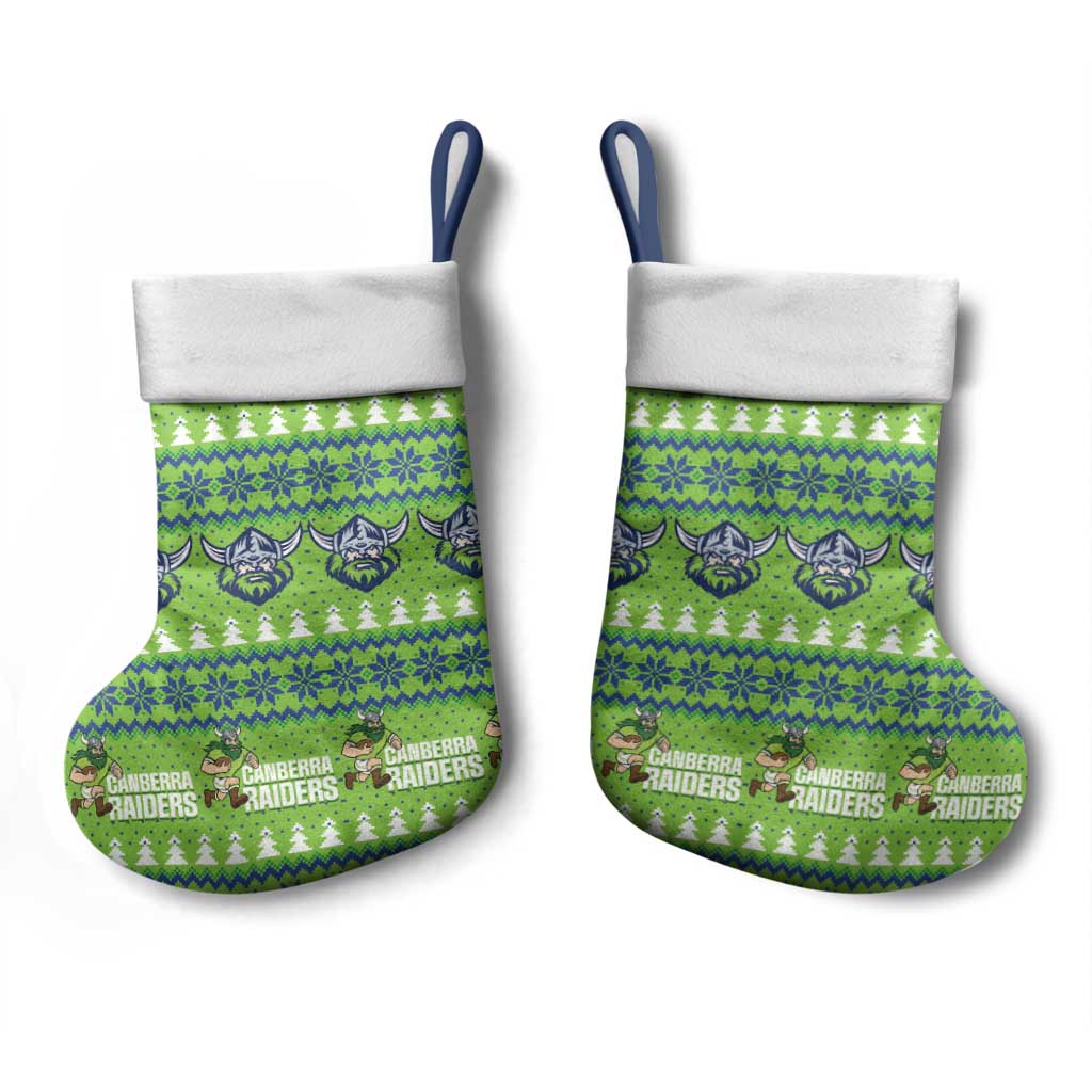 Raiders Rugby Christmas Stocking Merry Xmas Canberra Cardigan Style - Aussie Hoodie