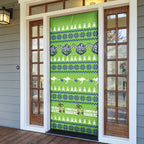 Raiders Rugby Christmas Door Cover Merry Xmas Canberra Cardigan Style - Aussie Hoodie