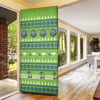 Raiders Rugby Christmas Door Cover Merry Xmas Canberra Cardigan Style - Aussie Hoodie