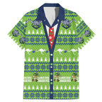 Raiders Rugby Christmas Family Matching Mermaid Dress and Hawaiian Shirt Merry Xmas Canberra Cardigan Style - Aussie Hoodie