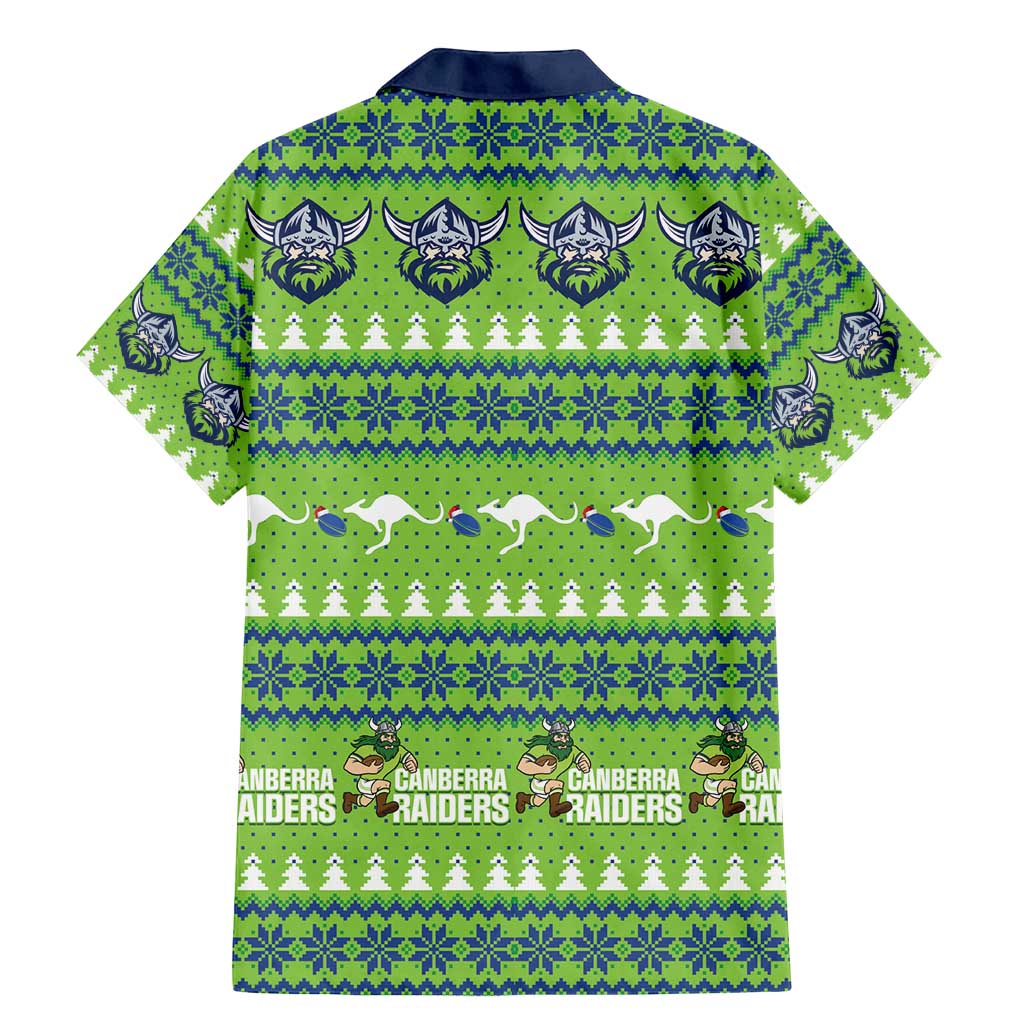 Raiders Rugby Christmas Family Matching Mermaid Dress and Hawaiian Shirt Merry Xmas Canberra Cardigan Style - Aussie Hoodie