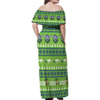 Raiders Rugby Christmas Family Matching Off Shoulder Maxi Dress and Hawaiian Shirt Merry Xmas Canberra Cardigan Style - Aussie Hoodie