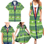 Raiders Rugby Christmas Family Matching Summer Maxi Dress and Hawaiian Shirt Merry Xmas Canberra Cardigan Style - Aussie Hoodie