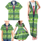 Raiders Rugby Christmas Family Matching Tank Maxi Dress and Hawaiian Shirt Merry Xmas Canberra Cardigan Style - Aussie Hoodie
