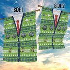 Raiders Rugby Christmas Garden Flag Merry Xmas Canberra Cardigan Style - Aussie Hoodie