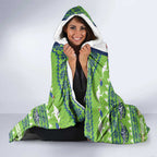 Raiders Rugby Christmas Hooded Blanket Merry Xmas Canberra Cardigan Style - Aussie Hoodie