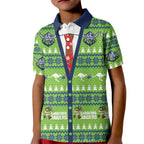 Raiders Rugby Christmas Kid Polo Shirt Merry Xmas Canberra Cardigan Style - Aussie Hoodie